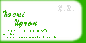 noemi ugron business card